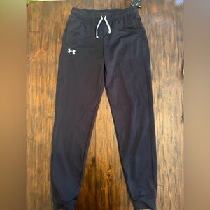 Under Armour Boys Dark Joggers with Logo